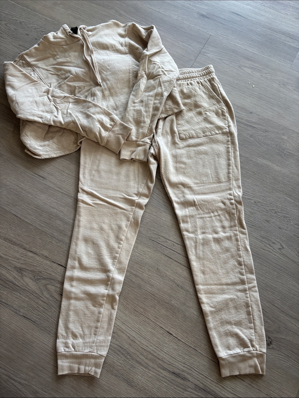 wild fable Neutral Beige Knit Track Joggers